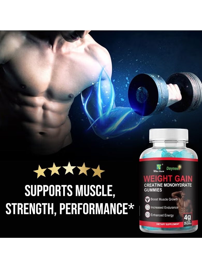 Daynee - Weight Gain Creatine Monohydrate Gummies, High Protein Formula Weight Gain And Muscle Fitness Gummies, Quick Weight Gain Muscle Growth Dietary Supplement For Healthy And Shapely Body - Image 1