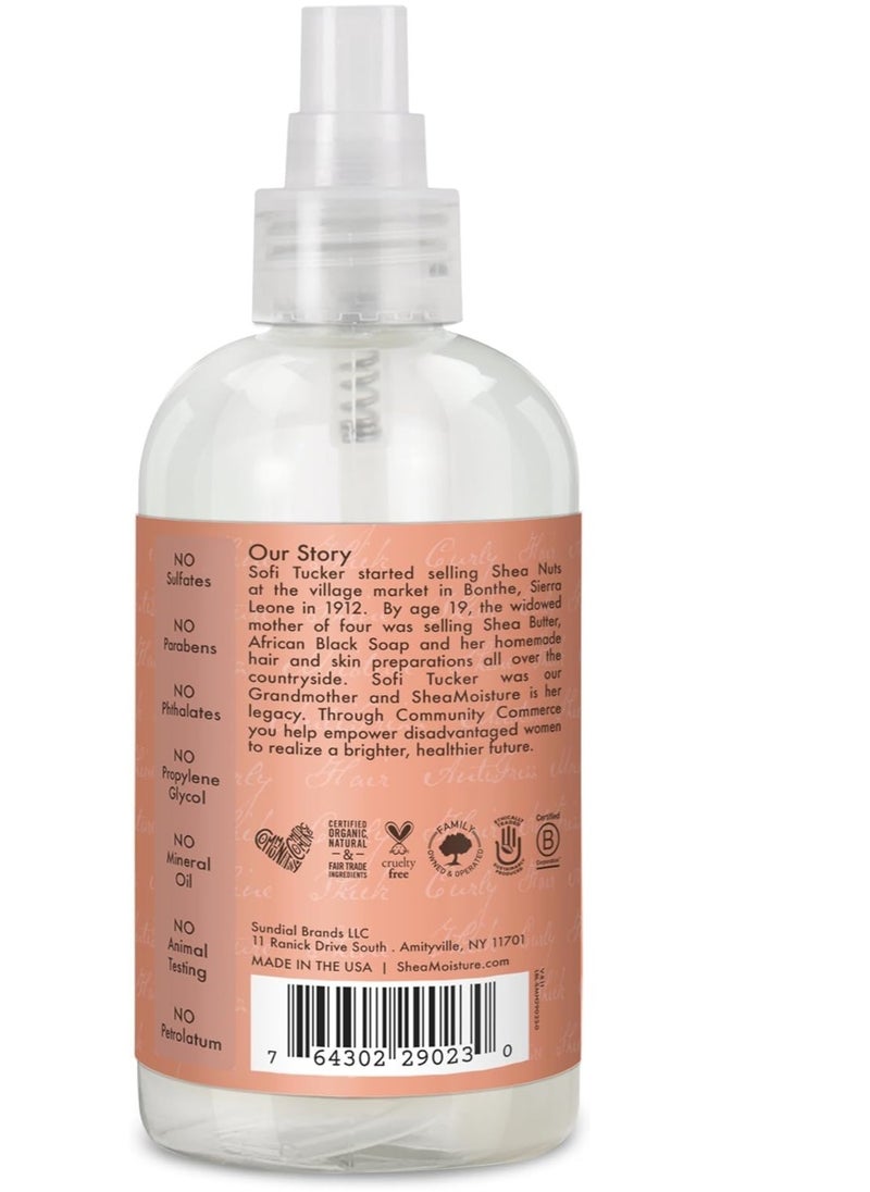 SheaMoister - Shea Moisture Coconut Hibiscus Hold & Shine Moisture Mist, 8 oz | Shea Moisture Coconut Hibiscus Curl & Style Milk 8 oz - Image 1