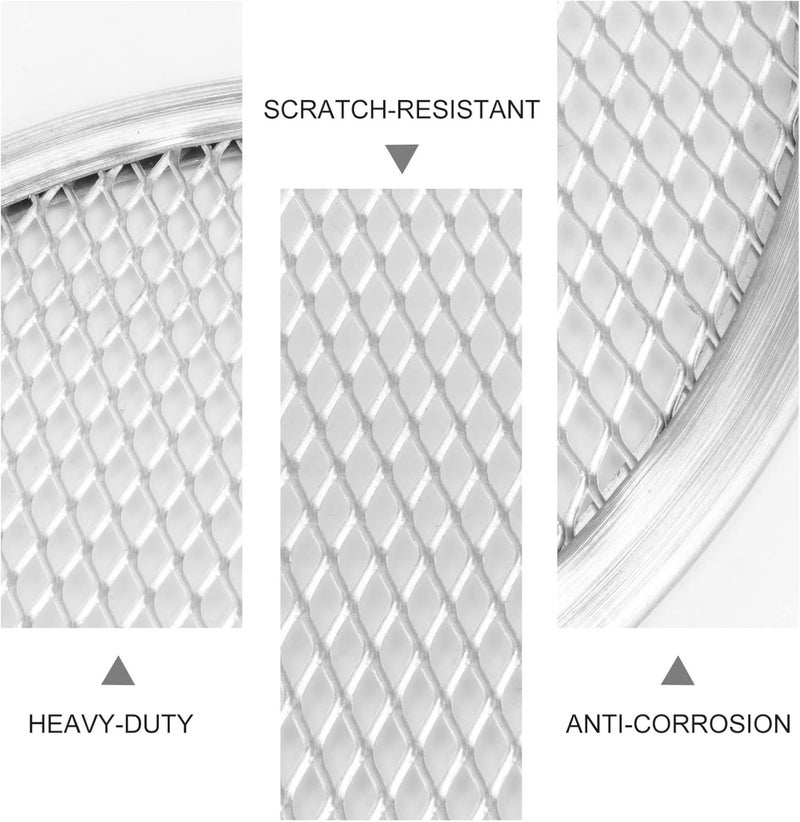woobles Oven Aluminum Pizza Mesh Baking Screen Aluminum Mesh Pizza Screen Pizza Mesh Baking Trays for Home Kitchen Restaurant Supplies Kitchen Tool (17 Inches) Pizza Steel 43.2CM - Image 4