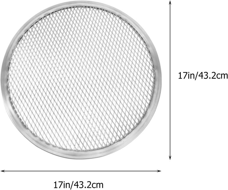woobles Oven Aluminum Pizza Mesh Baking Screen Aluminum Mesh Pizza Screen Pizza Mesh Baking Trays for Home Kitchen Restaurant Supplies Kitchen Tool (17 Inches) Pizza Steel 43.2CM - Image 2