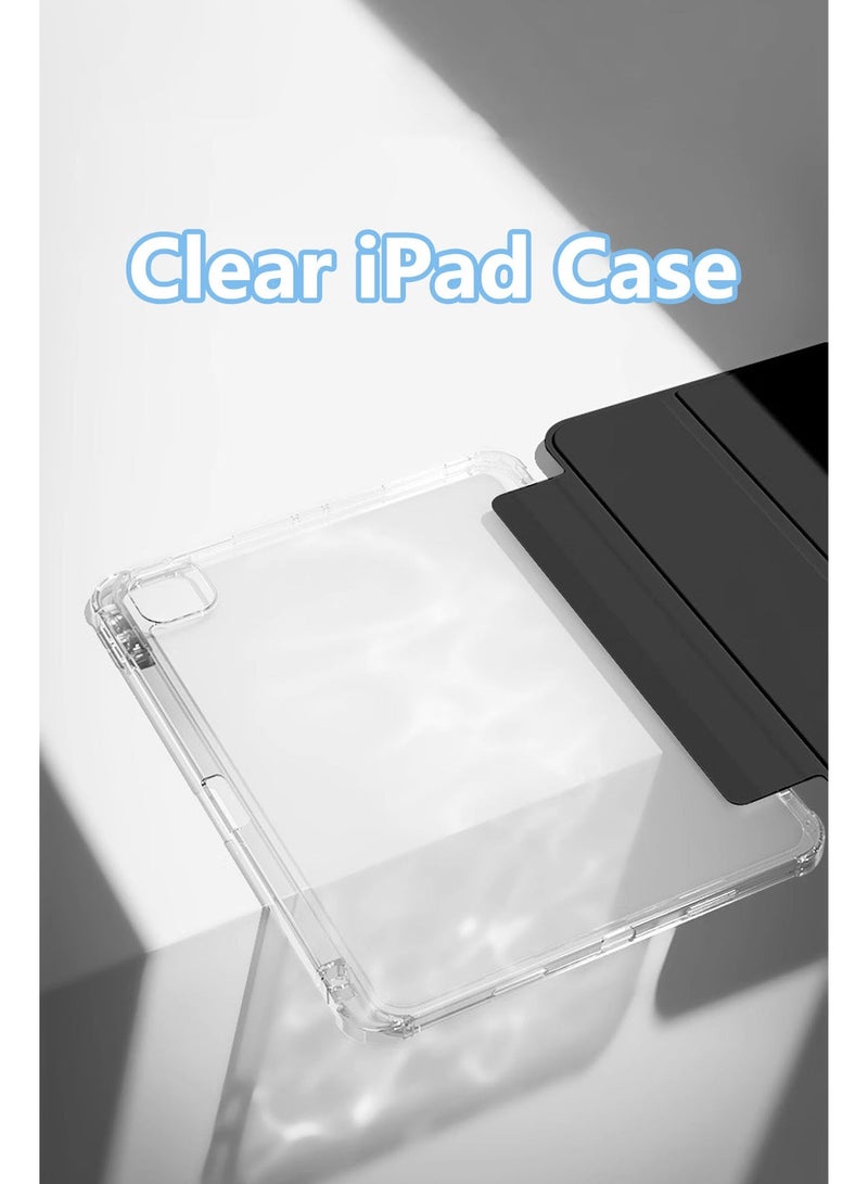Clear iPad Case for iPad 11 inch (A16 11th Gen 2025 / 10th Gen 2022), Shockproof Transparent iPad Cover with Pencil Holder - Image 4