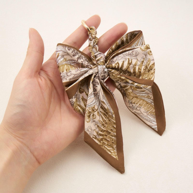 ZOOEASS Bow Purse Charms Women Cute Designer Keychain Scarf Bag Charms for Handbags Tote Bag Accessories Charm Trendy(Style 1-Color 2) - Image 4