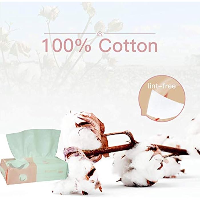 careboree Extra Thick Dry Wipe, 100% Cotton, Lint-Free Cotton Tissues (5 Pack) - Image 2