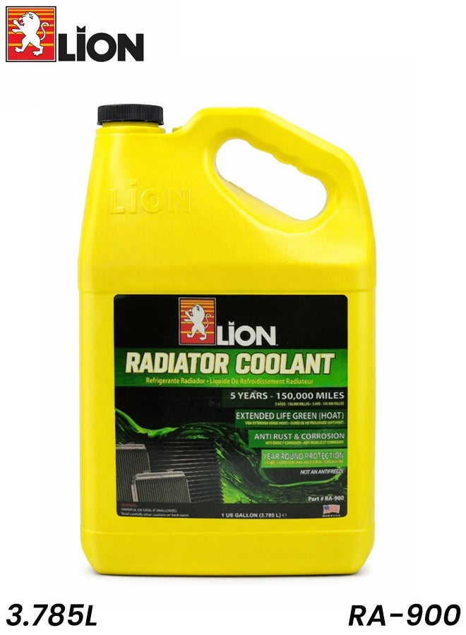 Lion Radiator Coolant 3.785L Ready to Use Extended Life HOAT Anti Rust Cooling Fluid - Image 1