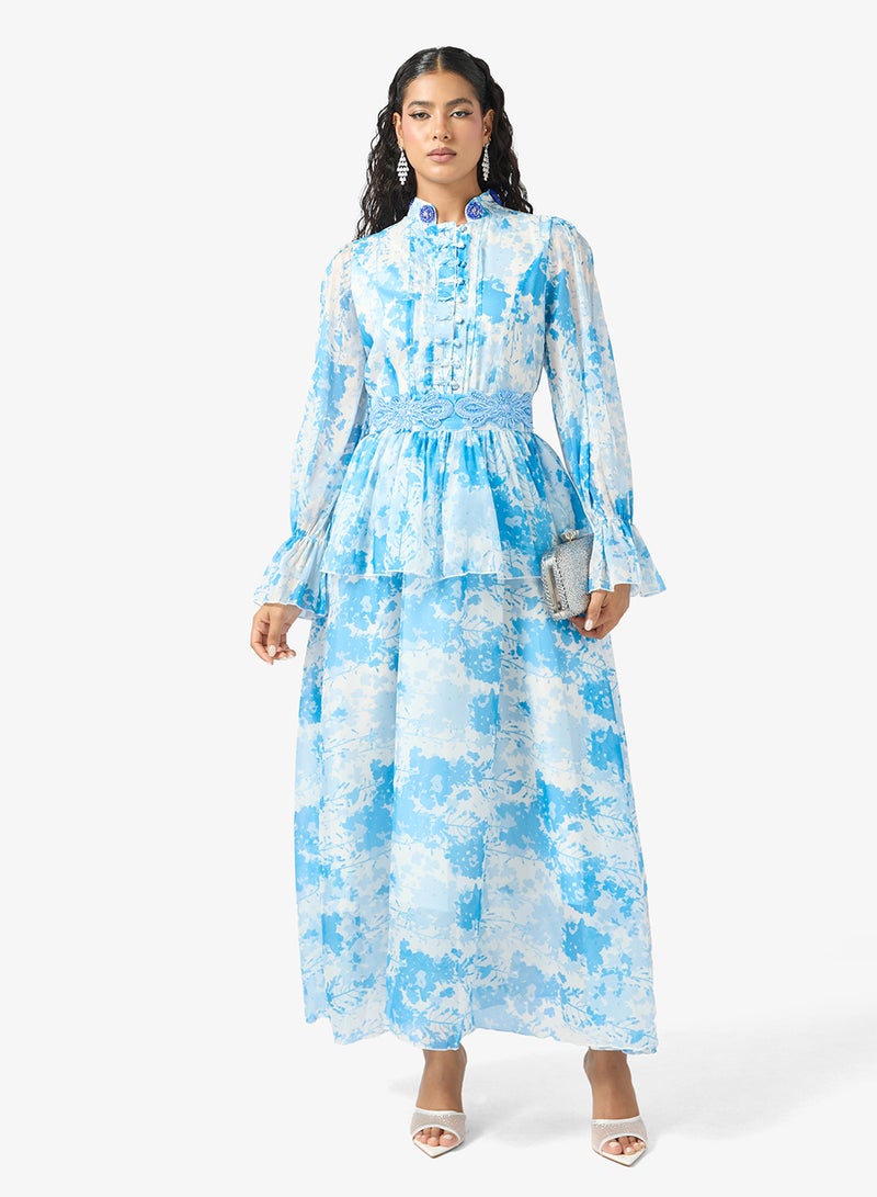 Khizana Monotone Print Dress - Image 4
