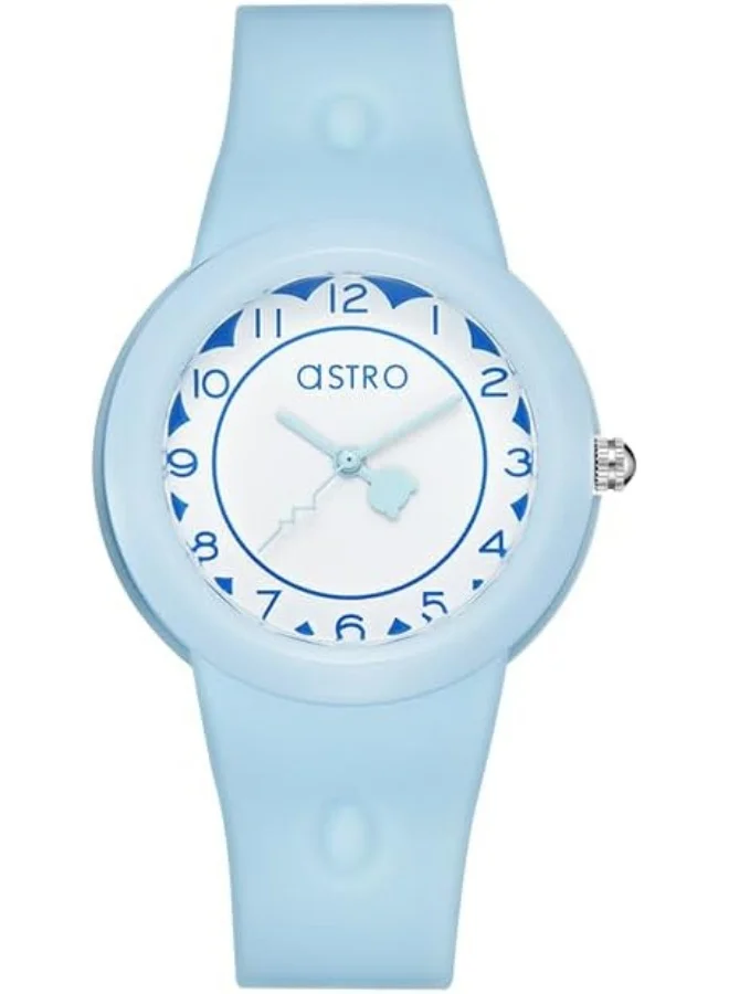 أسترو Astro Kids Japan PC21 Movement Watch, Analog Display and Polyurethane Strap - A23809-PPLW, Blue