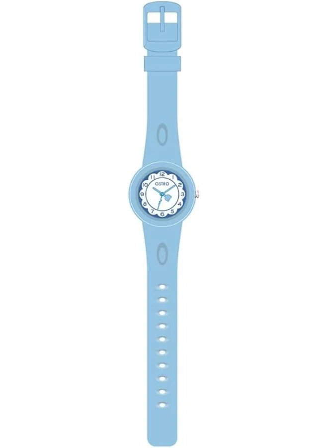 أسترو Astro Kids Japan PC21 Movement Watch, Analog Display and Polyurethane Strap - A23809-PPLW, Blue