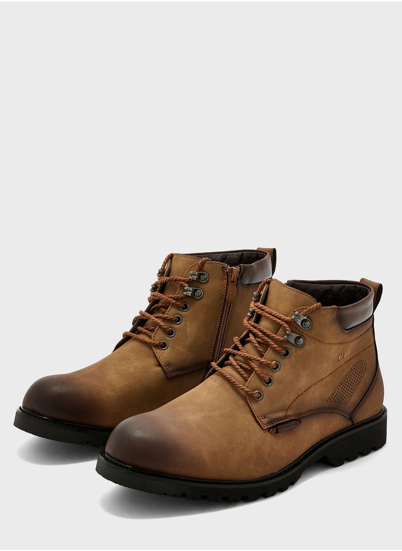 Robert Wood - Casual Laced Boots - Image 1