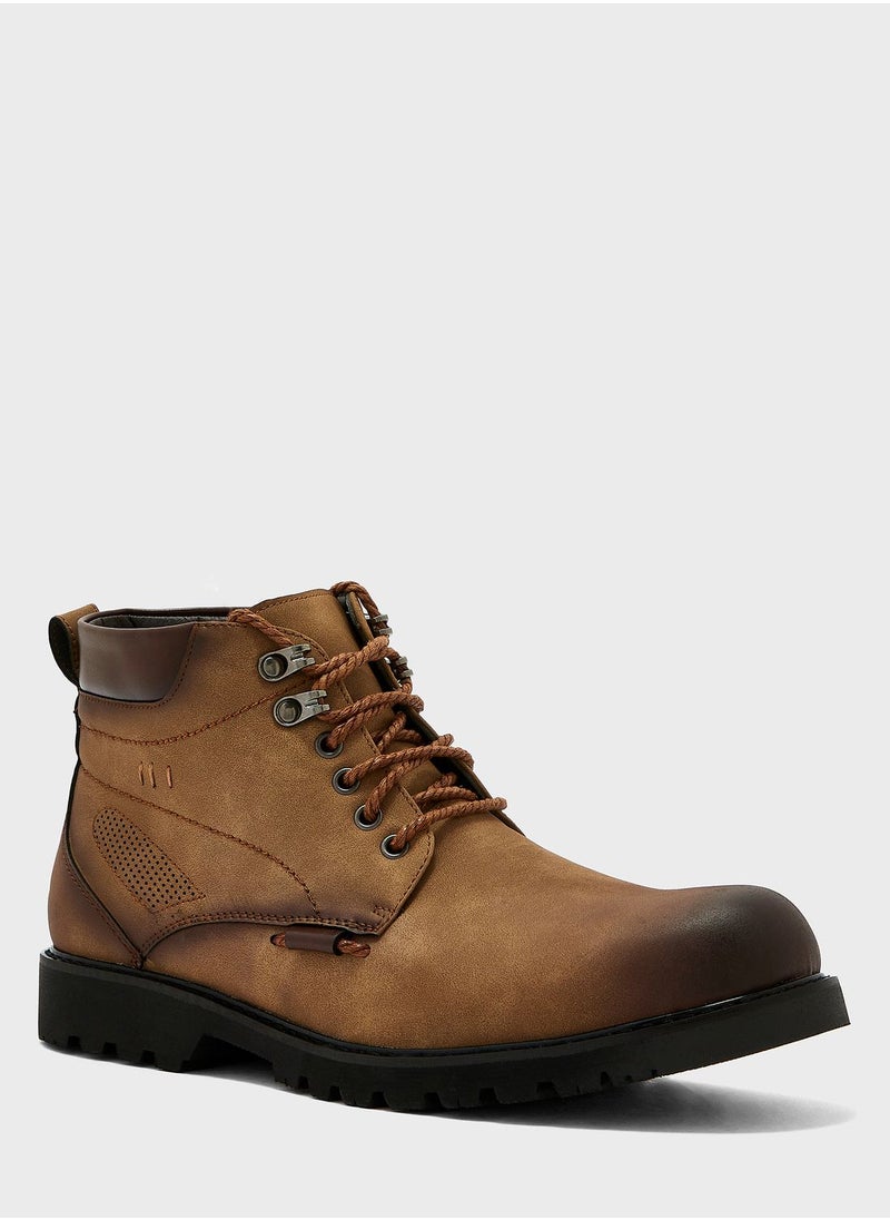 Robert Wood - Casual Laced Boots - Image 1