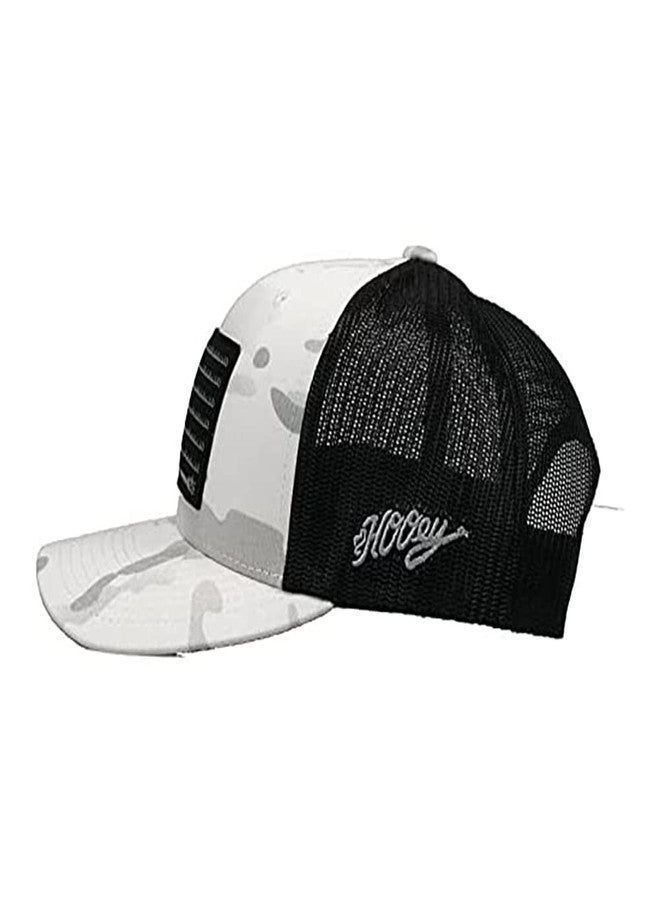 HOOEY Liberty Roper 6 Panel Trucker Wht/Camo/Blk - Image 2