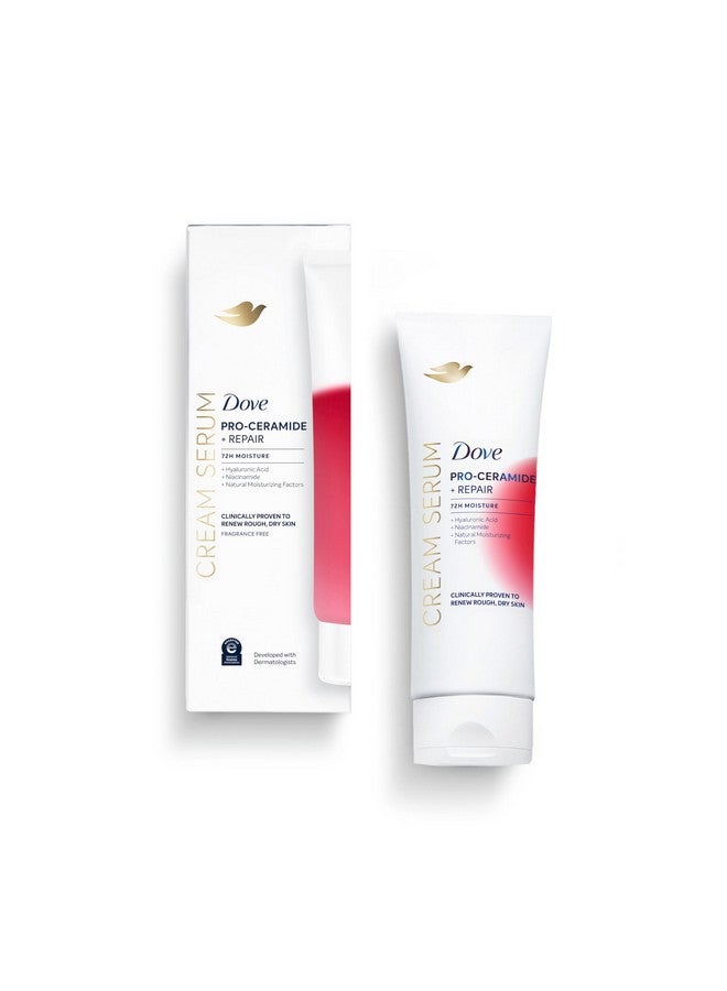 Dove Body Cream Serum Pro-Ceramide + Repair for Rough, Extremely Dry Skin, with Hyaluronic Acid, Niacinamide and Natural Moisturizing Factors Lotion, 8 oz - Image 1