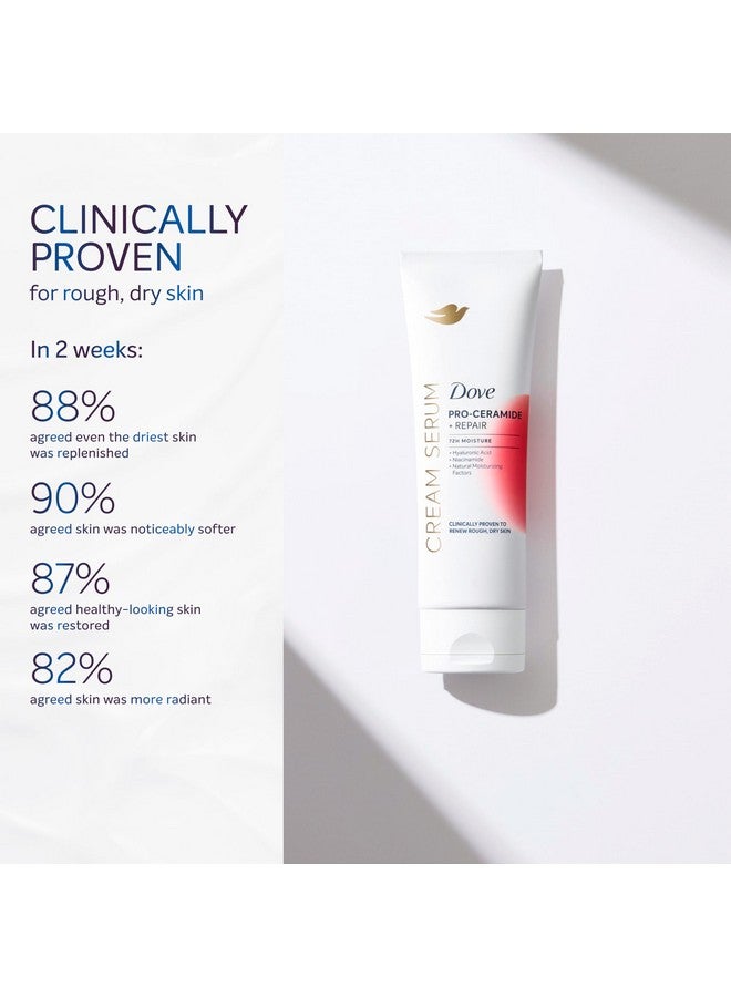 Dove Body Cream Serum Pro-Ceramide + Repair for Rough, Extremely Dry Skin, with Hyaluronic Acid, Niacinamide and Natural Moisturizing Factors Lotion, 8 oz - Image 4