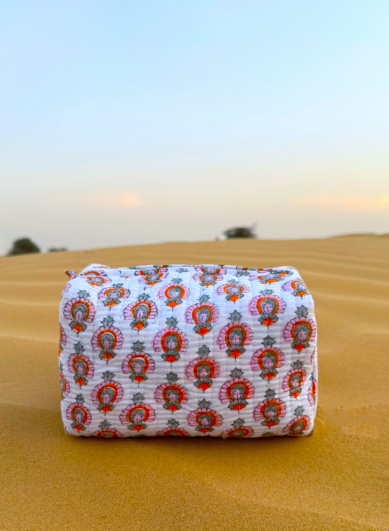 Tohfa Luxe TohfaLuxe Banya Handmade Block Printed Pouch  - Image 1