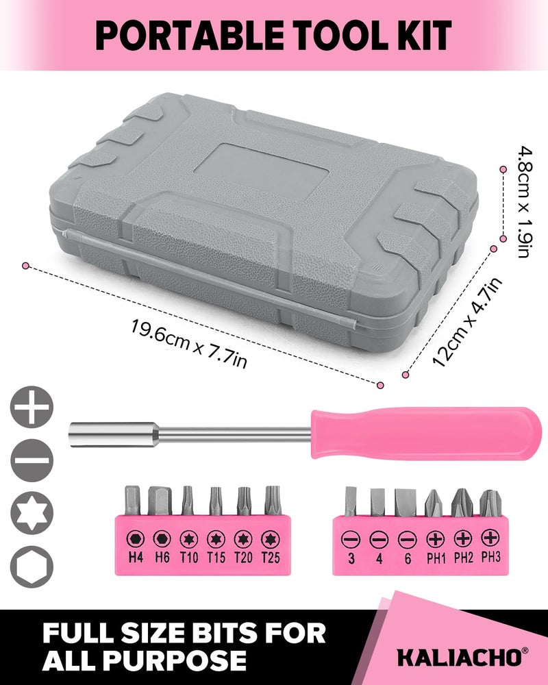 KALIACHO 24pcs Home DIY Tool Kit for Household, Office & Garage - General Repair Small Hand Tool Set with Storage Case - Image 3