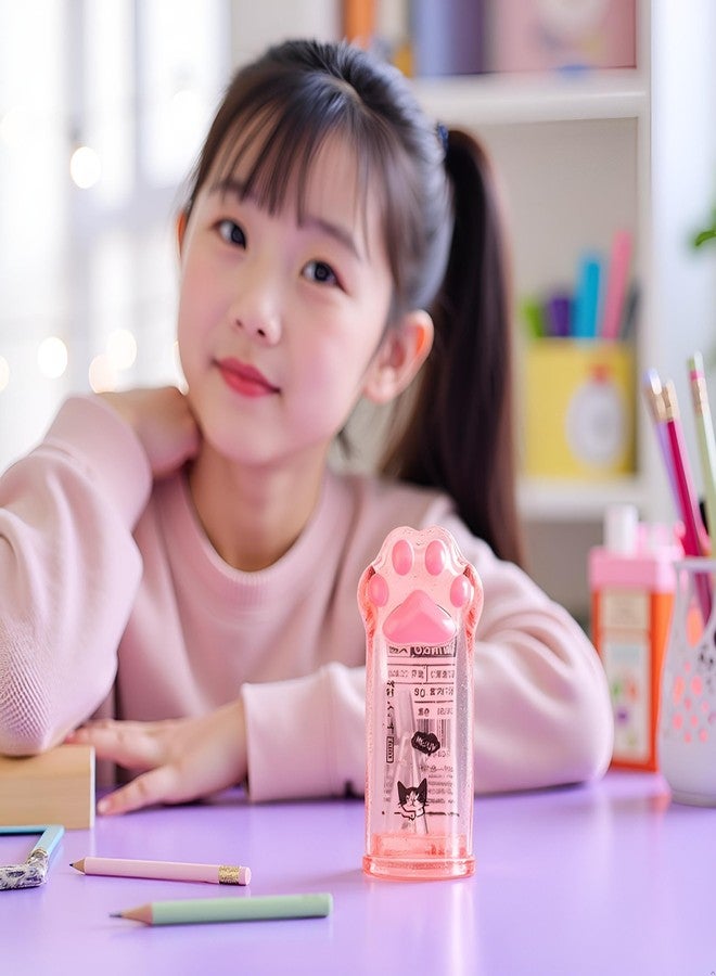 Jinshining Pink Cute Cat Paw Pencil Sharpener Kawaii School Supplies Student Prize Kids Gift Kawaii Pencil Sharpener Cat Schools Supplies for Girls Cat Lovers Office School Home Writing and Correction Supplies - Image 5