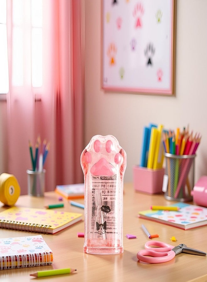 Jinshining Pink Cute Cat Paw Pencil Sharpener Kawaii School Supplies Student Prize Kids Gift Kawaii Pencil Sharpener Cat Schools Supplies for Girls Cat Lovers Office School Home Writing and Correction Supplies - Image 4