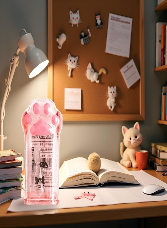 Jinshining Pink Cute Cat Paw Pencil Sharpener Kawaii School Supplies Student Prize Kids Gift Kawaii Pencil Sharpener Cat Schools Supplies for Girls Cat Lovers Office School Home Writing and Correction Supplies - Image 2