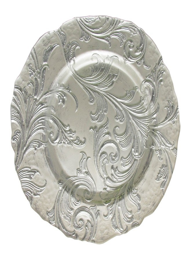 ChargeIt by Jay Vanessa Charger Plate, Silver, 13"