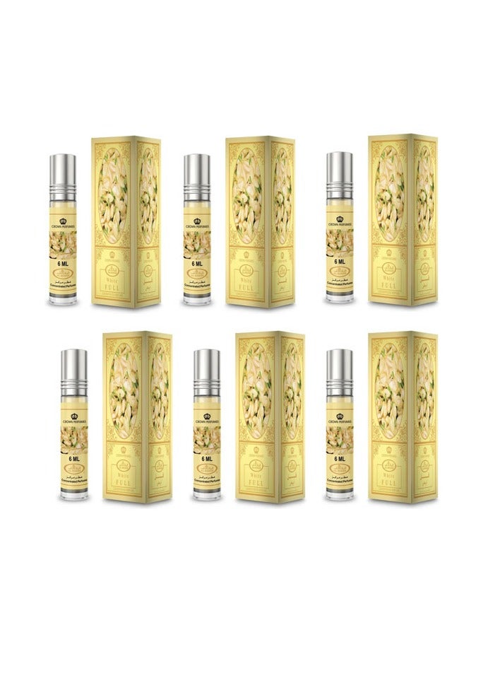 الرحاب عطر زيتي فل 6 مل 6 قطع - Image 1