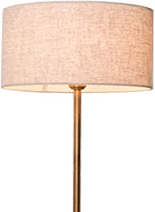 إيه تي إم مصباح أرضي نحاسي عتيق مصباح أرضي غطاء كتان لغرفة المعيشة مصابيح قائمة لغرفة النوم بجانب السرير ديكور منزلي - Image 3