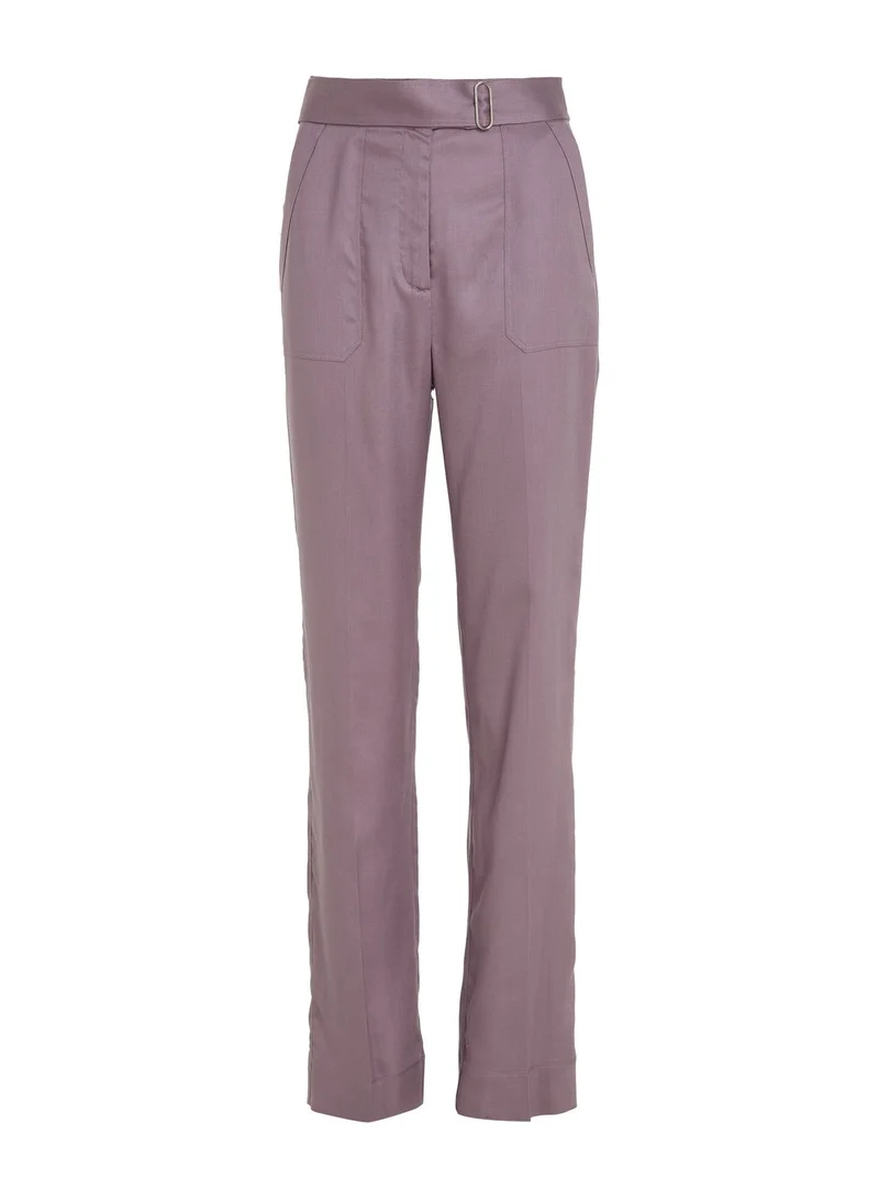 CALVIN KLEIN High Waist Belted Pants