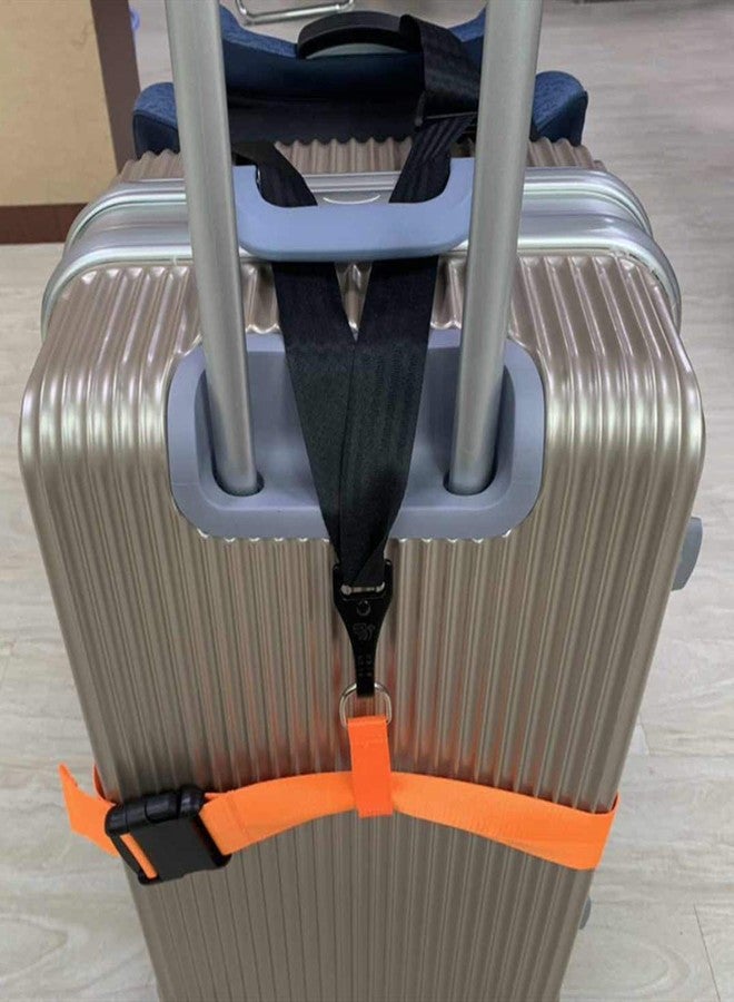 GUCHO Car Seat Belt Strap to Suitcase, Convert Kid Car Seat and Carry-on Luggage to Airport Stroller Carrier,Safe Travel Solution for Transport (Orange) - Image 5
