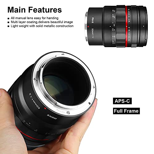 Meike MK-50mm F1.2 Large Aperture Full Frame Manual Focus Fixed Lens for Nikon Z-Mount Z5 Z6 Z7 Z50 - Image 4