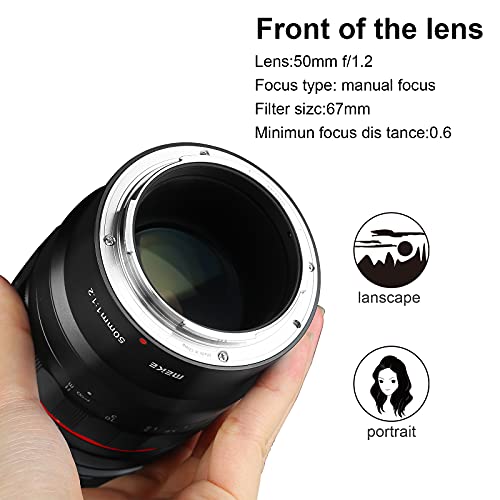 Meike MK-50mm F1.2 Large Aperture Full Frame Manual Focus Fixed Lens for Nikon Z-Mount Z5 Z6 Z7 Z50 - Image 3