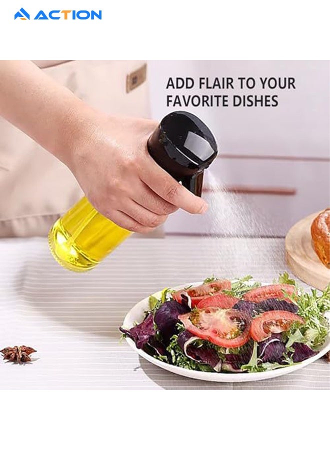 ACTION High-Pressure Nozzle Oil Spray Bottle - 200ml Durable Food-Grade Glass for Healthy Cooking, BBQ, Frying, Salad, Travel - Ergonomic Non-Slip Handle, Wide Mouth Design, Leak-Proof - Image 4
