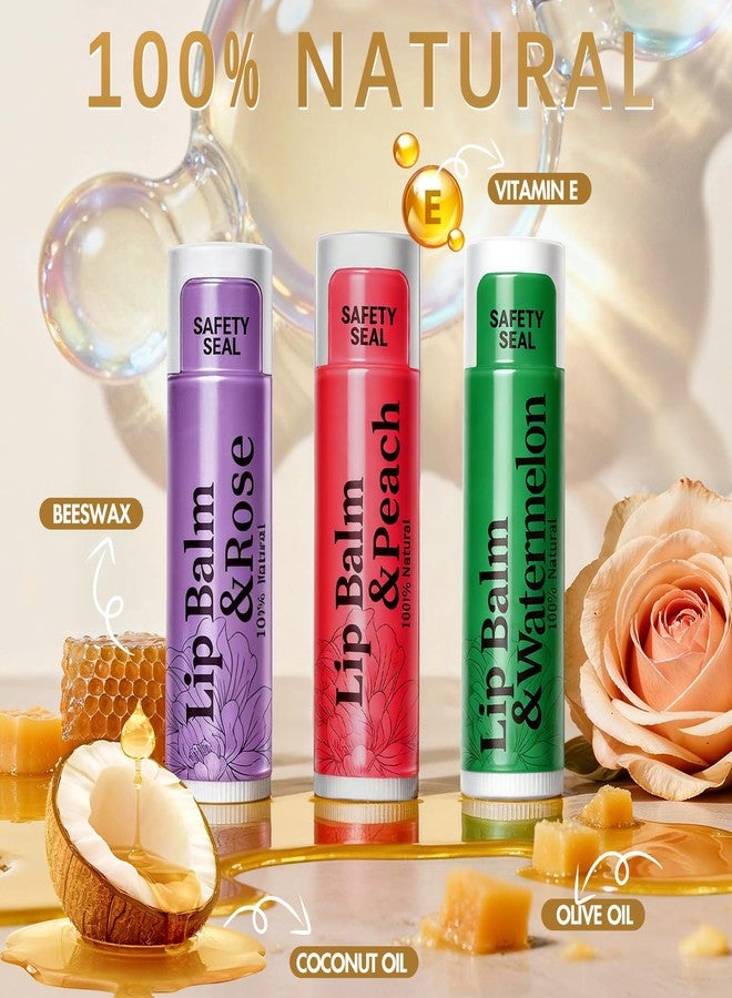 RBUGR 64 Pack Lip Balm - 12 Flavored with Coconut Oil Organic Natural Moisturizing Lip Balms for Dry Cracked Lips, Bulk Set Hydrating for Valentines Gifts (4.2g/0.15oz) - Image 3