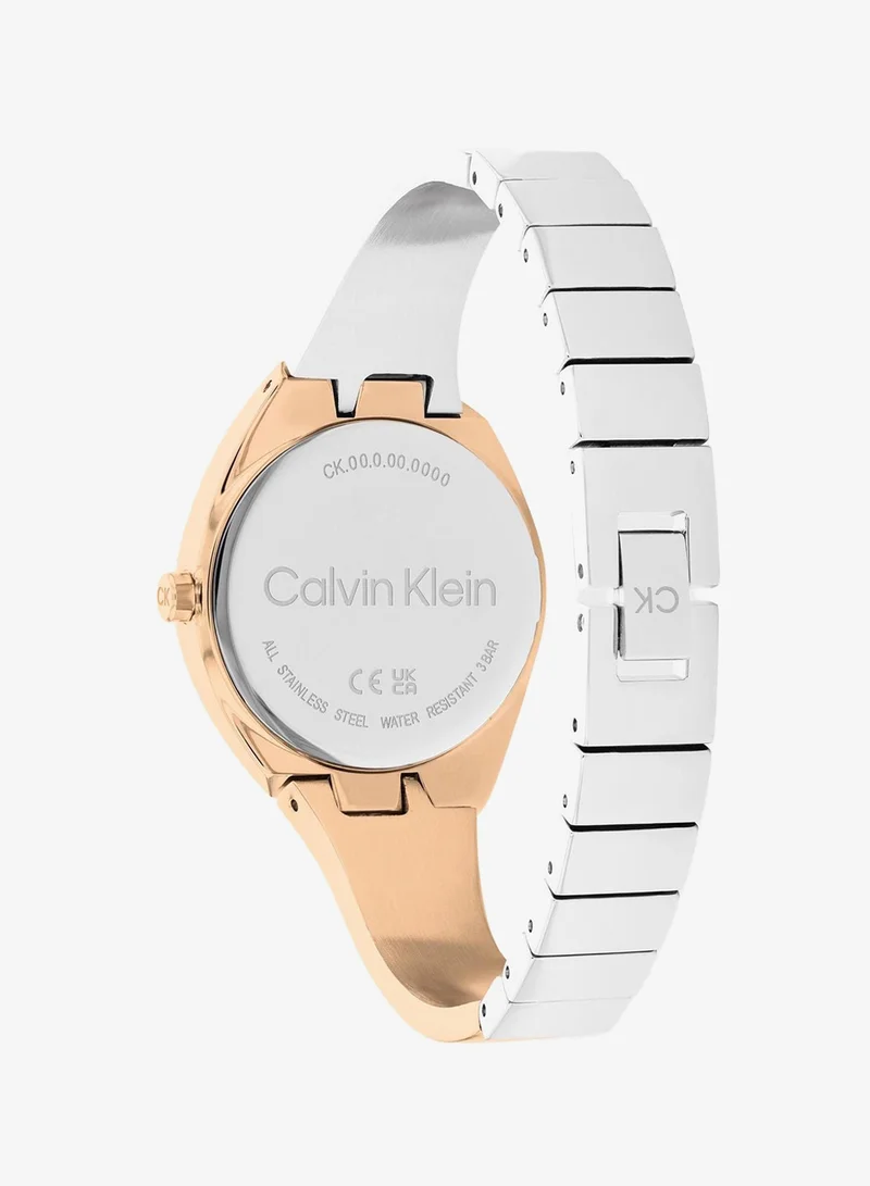 Calvin Klein  Charming Collection Analog Quartz Watch For Women With Two-Tone Stainless Steel Bracelet - 25200237 for Women | Best Price UAE