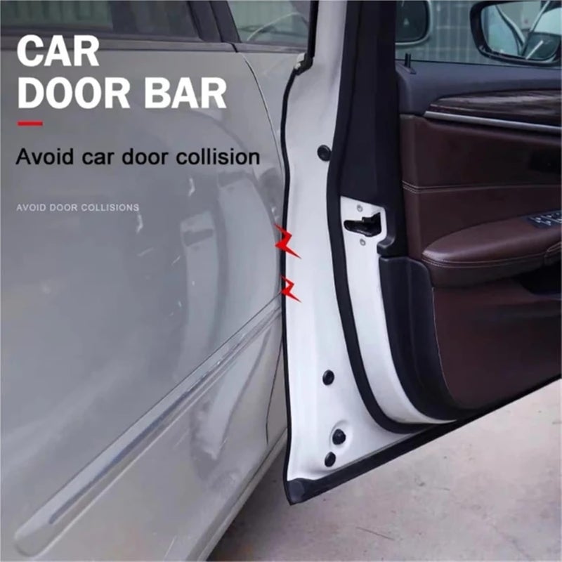 Car Door Edge Guards 10M Universal Car Door Protector Sticker Door Edge Scratch Protector Strip Rubber Seal U Shape Car Edge Strip(Blue 10M) - Image 5