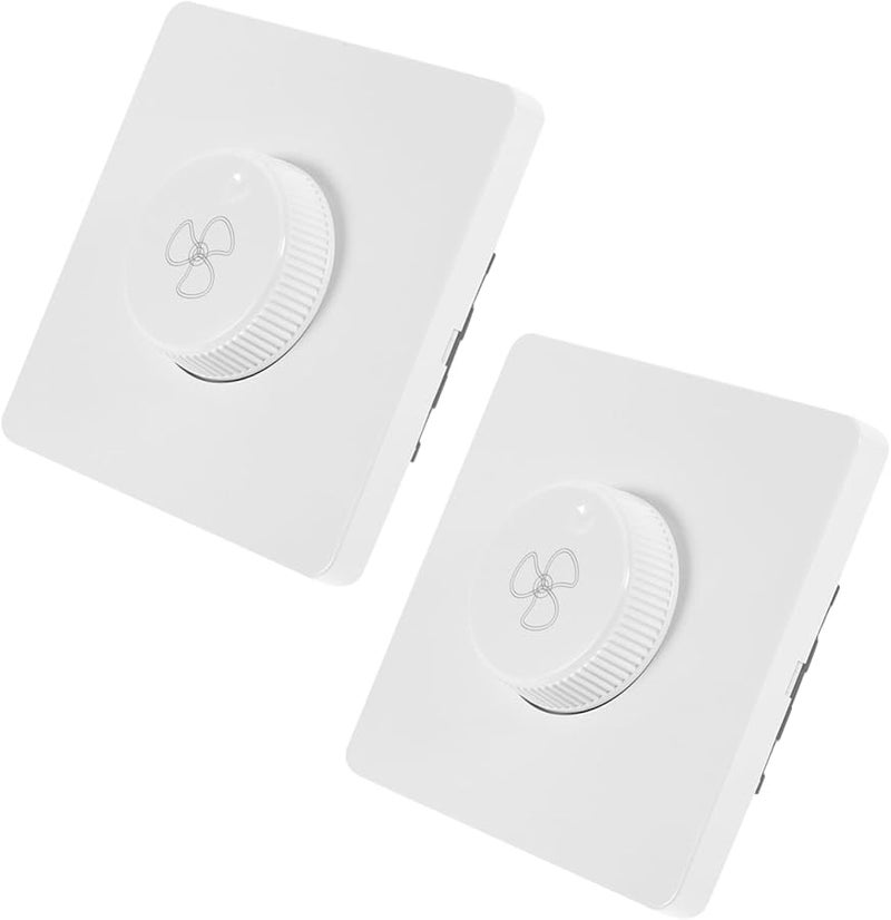 STOBOK 2Pcs Fan Speed Controller Panel Impact Resistant Design for Ceiling and Indoor Fans - Image 1