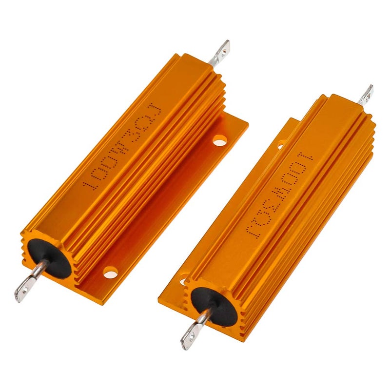 Dahszhi Wirewound Resistor 3 Ohm 100W Aluminum Case Chassis Mounted Resistor - 2pcs - Image 4