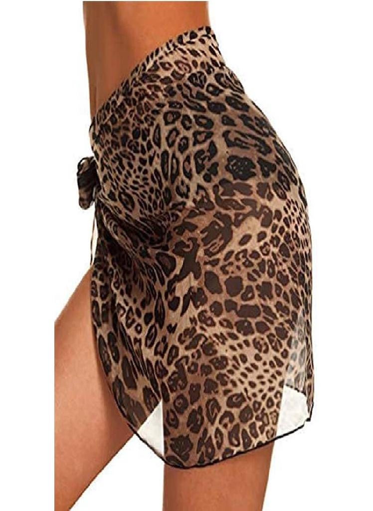 Eckek - Women's Short Sarong Wrap Skirt Swimsuit Cover Up Beach Pareo Wraps - Image 1