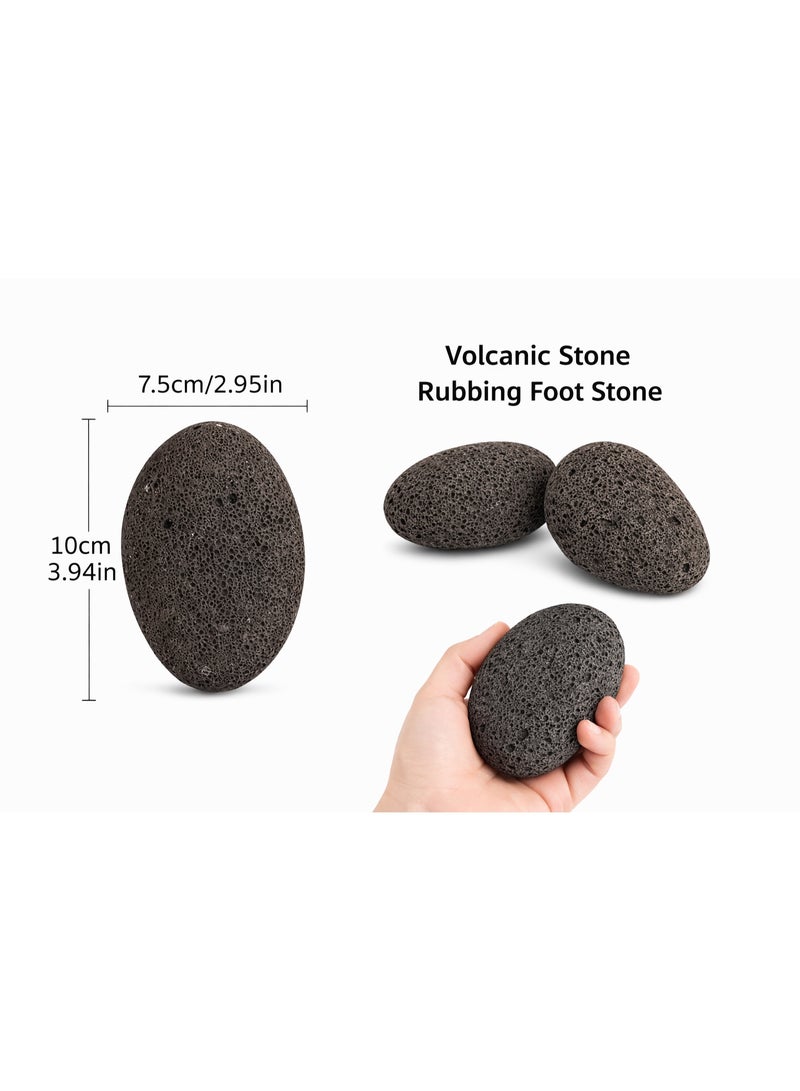 No Label Natural Volcanic Pumice Foot Stone for Callus Removal – Pedicure Exfoliating Lava Rock for Dry, Dead & Hard Skin, Foot Care Scrubber - Image 3