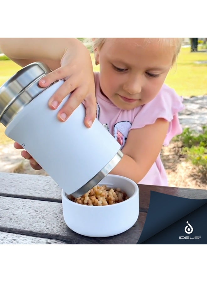 Ideus 20 oz Insulated Soup Thermo with Foldable Spolk and Bowl, All-in-one Stainless Steel Vacuum Thermal Food Jar for Lunch, Leakproof Bento Lunchbox... - Image 5