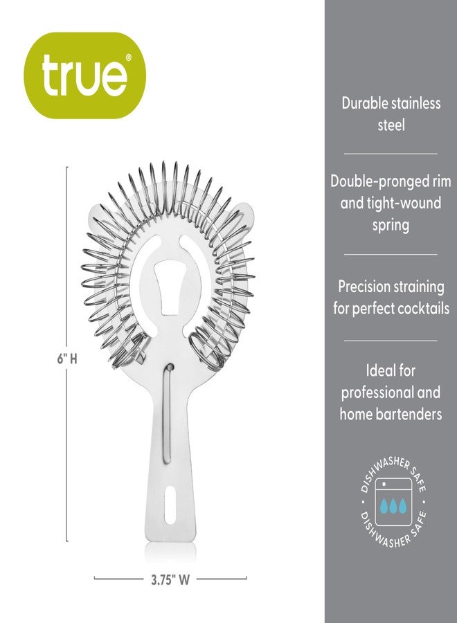 ترو مصفاة ترو هاوثورن، مصفاة من الفولاذ المقاوم للصدأ، مصفاة كوكتيل للمشروبات، مصفاة مارتيني، مصفاة لتحضير المشروبات، مستلزمات البار، أدوات البار - Image 3