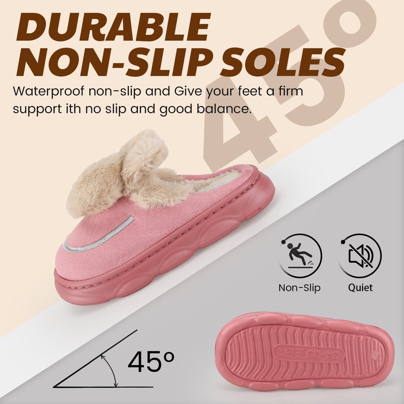 Lucky Kids Cartoon Slippers for Kids, Funny Animal House Shoes with Non-Slip Sole, Cozy Plush Indoor Comfort Footwear for Boys and Girls - Image 4