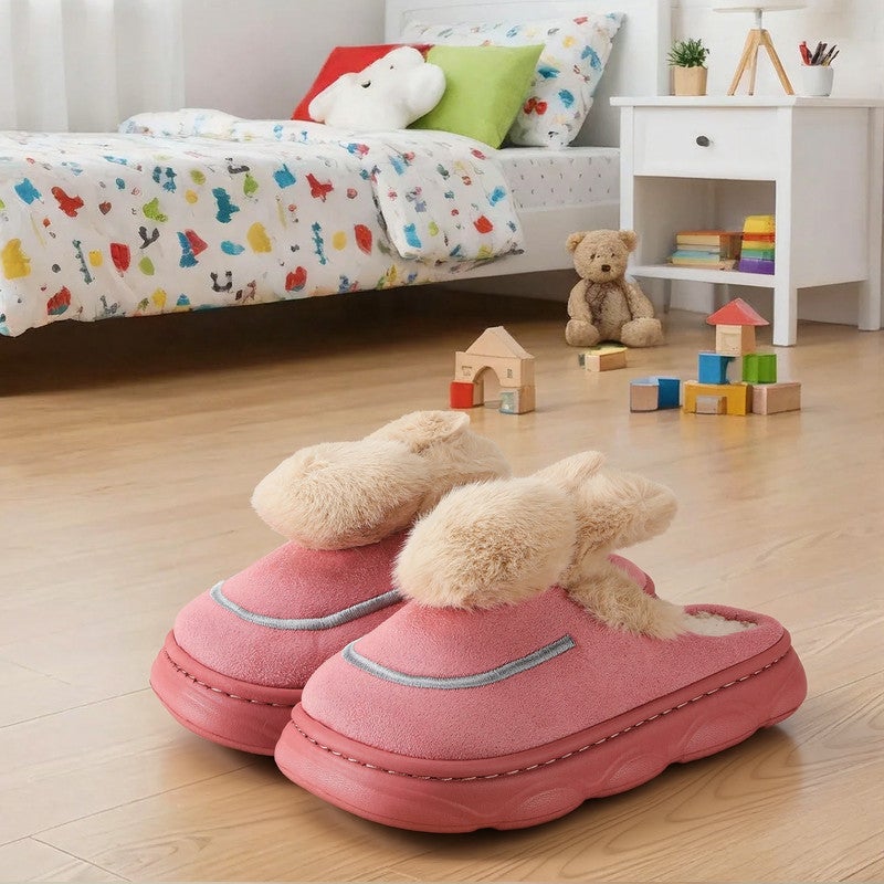 Lucky Kids Cartoon Slippers for Kids, Funny Animal House Shoes with Non-Slip Sole, Cozy Plush Indoor Comfort Footwear for Boys and Girls - Image 5