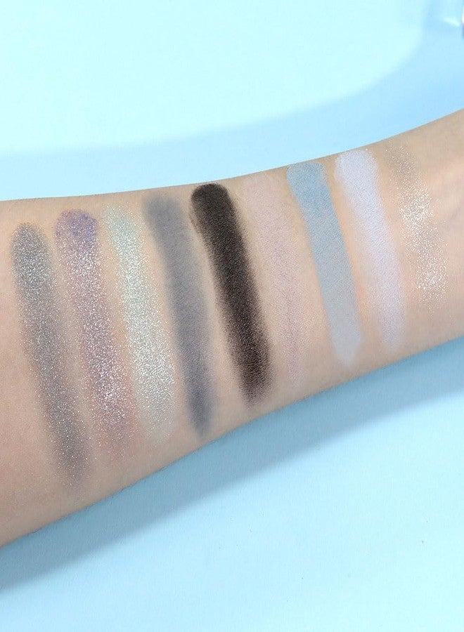 AMY'S DIARY Sky Blue Colorful Eye shadow Palette Makeup,9 Color Matte Shimmer Natural Eye Eyeshadow palettes Highly Pigmented Neutral Naturing-Looking Long Lasting Waterproof - Image 3