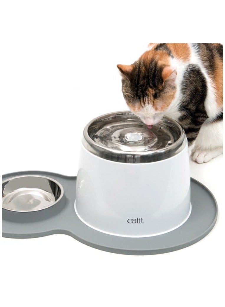 Catit Peanut Placemat Grey Medium - Image 2