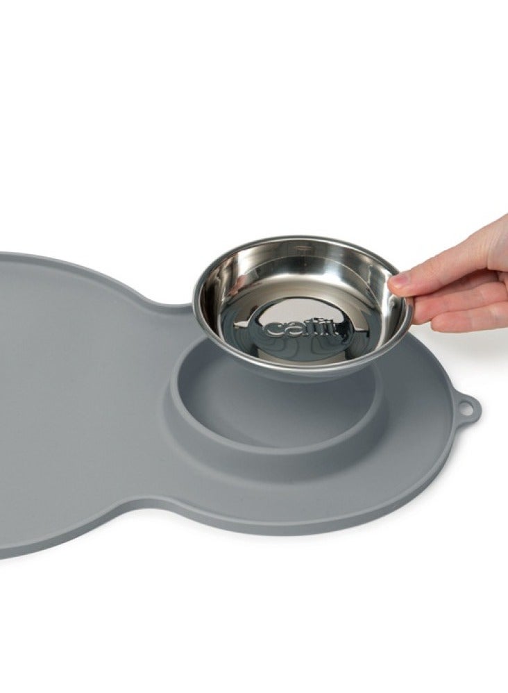 Catit Peanut Placemat Grey Medium - Image 3