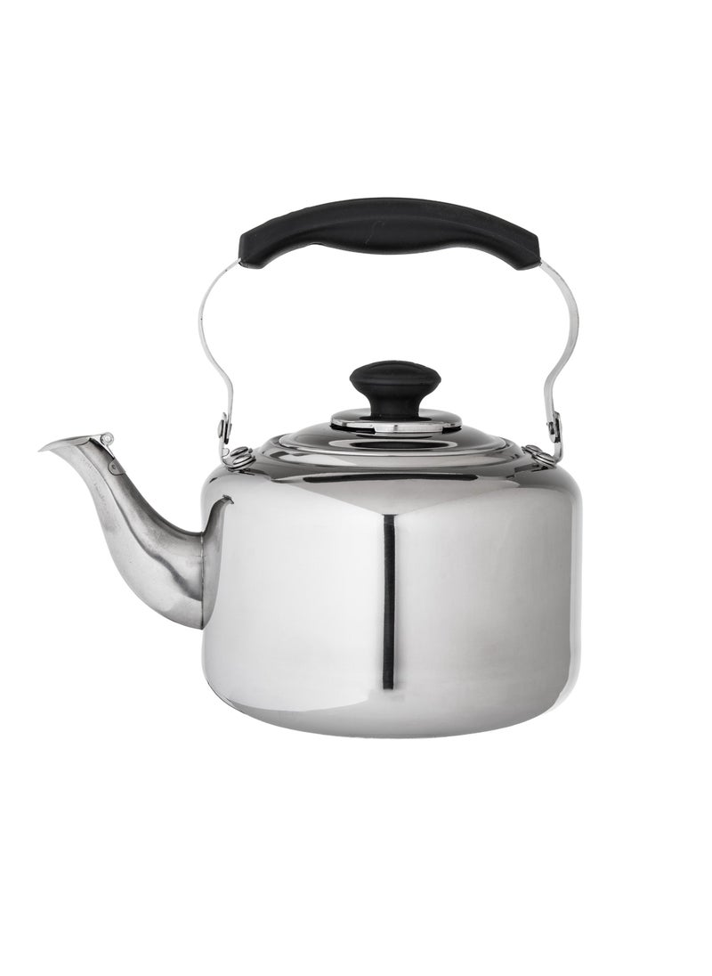 BASURRAH Steel teapot 2 liter with black handle  - Image 1