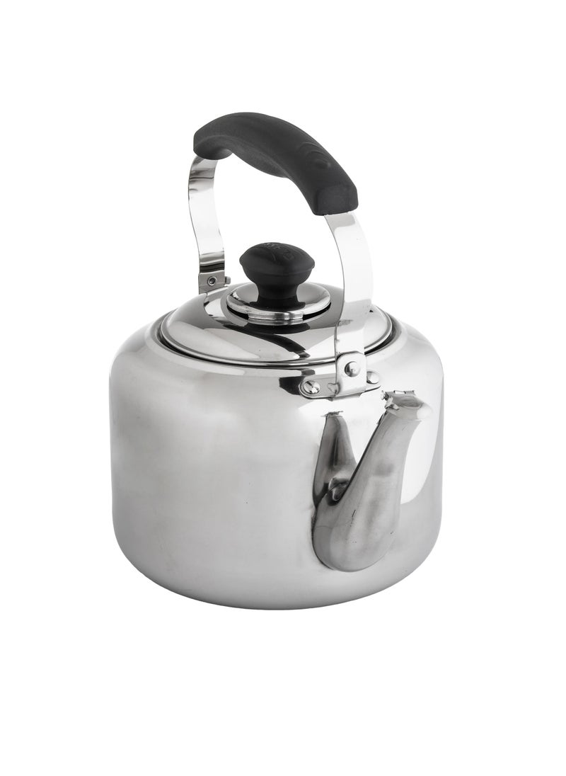 BASURRAH Steel teapot 2 liter with black handle  - Image 2
