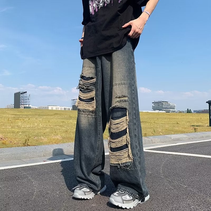 Unisex Classic Denim Jeans Loose Fit Daily Outdoor Wear - Image 5