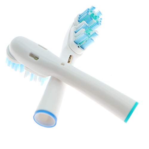 VWONST Replacement Brush Heads Compatible with Oral B- Double Clean Design, Double Clean Brush Heads, Compatible with Braun Oral-B Dual Clean Electric Toothbrush - Pack of 4 - Image 3