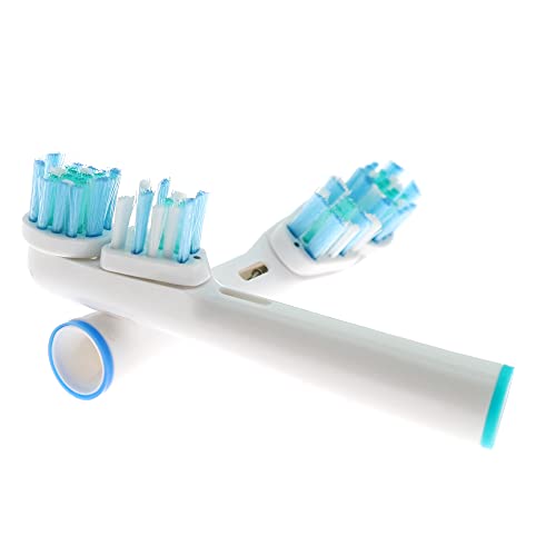 VWONST Replacement Brush Heads Compatible with Oral B- Double Clean Design, Double Clean Brush Heads, Compatible with Braun Oral-B Dual Clean Electric Toothbrush - Pack of 4 - Image 5