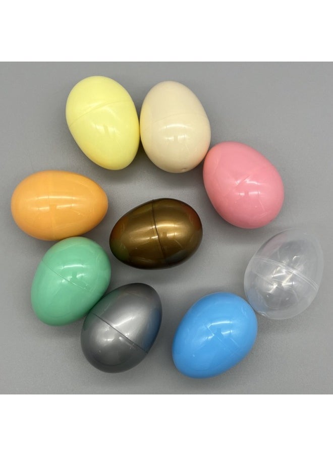 Generic - 45 * 60mm Capsule Twisted Eggshell Decoration Twisted Egg Machine Empty Shell Twisted Egg Macaron Eggshell Children Easter Egg-Specifications:45 * 60mm Transparent Red - Image 1