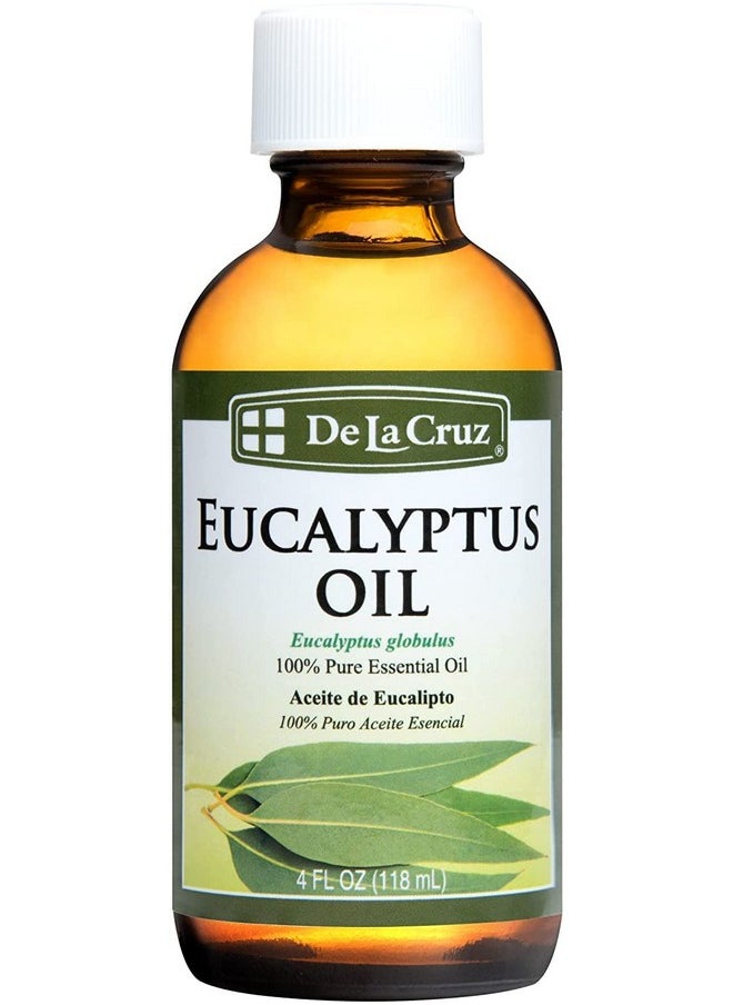 Eucalyptus Essential Oil Aromatherapy For Diffuser Or Humidifier, 100% Pure Steam Distilled Eucalyptus Globulus 4 Fl Oz